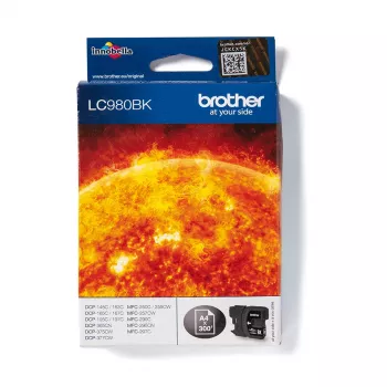 Tóner Brother LC980BK 1 ud. original negro