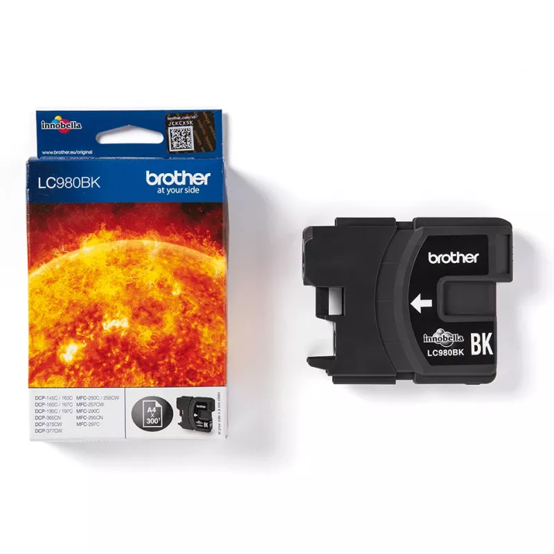 Tóner Brother LC980BK 1 ud. original negro