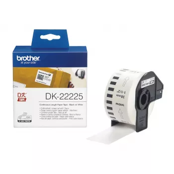 Rollo de papel continuo Brother DK22225