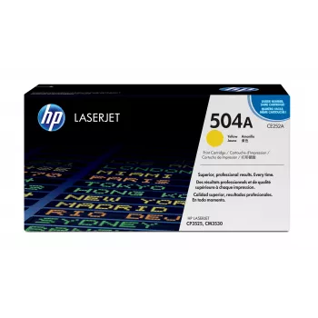 Tóner original LaserJet HP 504A amarillo, 7000 páginas, amarillo, 1 ud.