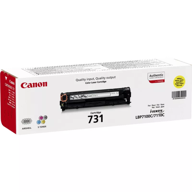 Tóner Canon 731 1 ud. original amarillo