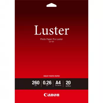 Papel fotográfico Canon LU-101 Luster Pro A4 - 20 hojas