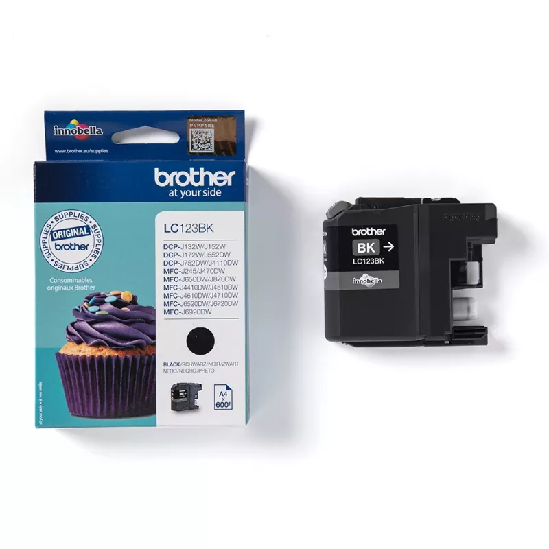 Tóner Brother LC123BK 1 ud. original negro