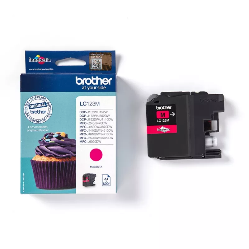 Tóner Brother LC123M 1 ud. original magenta