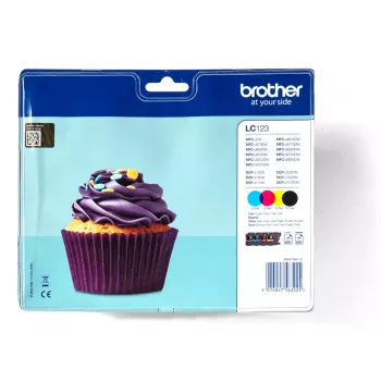 Tóner Brother LC-123VALBP 4 uds. original negro, cian, magenta, amarillo