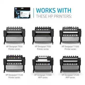 Tóner HP 727 130 ml magenta para DesignJet