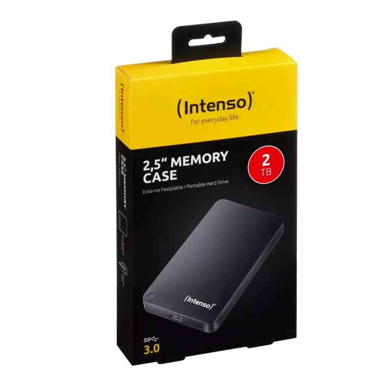 Disco duro externo Intenso 2TB USB 3.0 2,5 pulgadas Memory Case