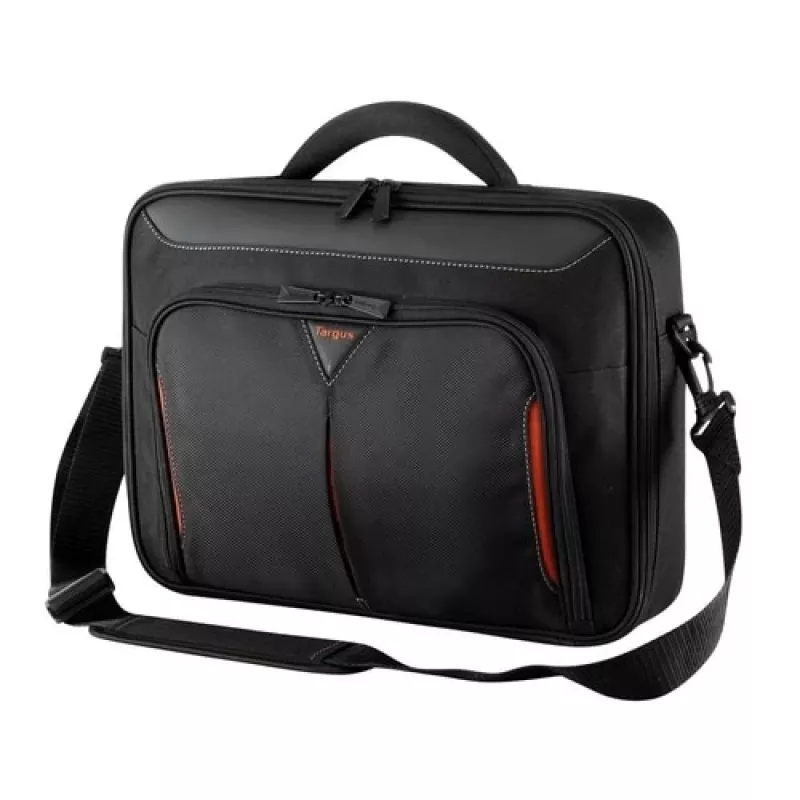 Targus Classic+ bolsa para portátil Clamshell de 14 pulgadas, negra/roja CN414EU