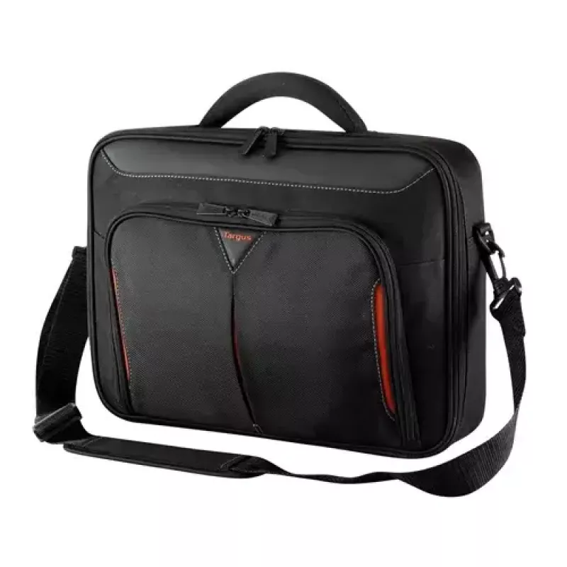 Targus Classic+ bolsa para portátil Clamshell de 18 pulgadas, negra/roja CN418EU