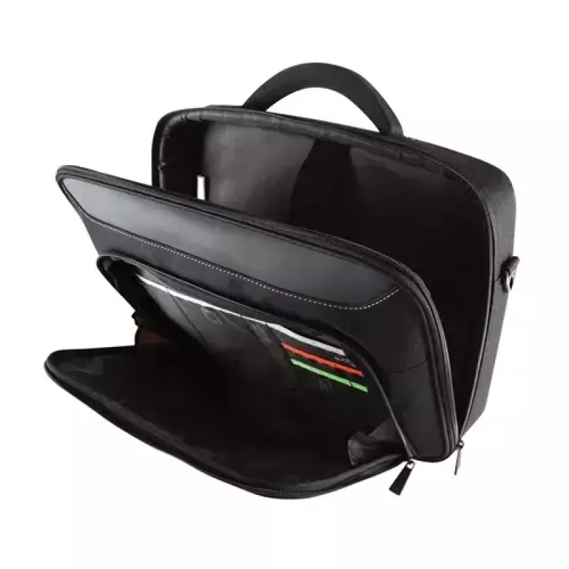 Targus Classic+ bolsa para portátil Clamshell de 18 pulgadas, negra/roja CN418EU