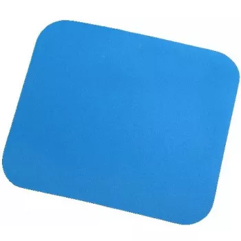 Alfombrilla LOGILINK ID0097, azul, superficie monocromática, 220×250 mm, base antideslizante