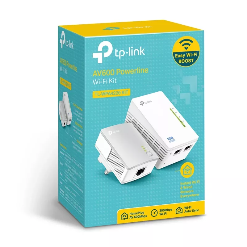 Kit de inicio TP-Link Powerline 600 con extensor Wi-Fi