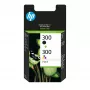 Tóner HP 300 pack de 2 negro/tricolor original, negro, cian, magenta, amarillo, tinta pigmentada, tinta colorante, 2 uds., 200 páginas, 165 páginas