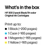 Tóner HP 300 pack de 2 negro/tricolor original, negro, cian, magenta, amarillo, tinta pigmentada, tinta colorante, 2 uds., 200 páginas, 165 páginas
