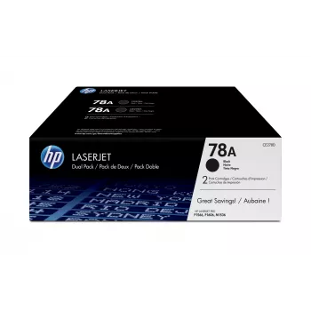 Tóner HP 78A pack de 2 negro original para LaserJet, 4200 páginas, negro, 2 uds.