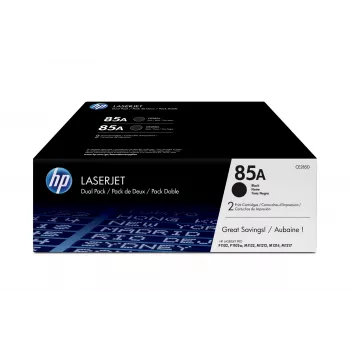 Tóner HP 85A pack de 2 negro original para LaserJet