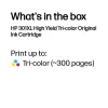 Tóner HP 301XL original, tricolor, alto rendimiento, cian, magenta, amarillo, 1 ud., 300 páginas
