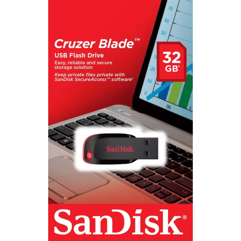 WESTERN DIGITAL SanDisk Cruzer Blade - 32GB Memoria USB - USB 2.0