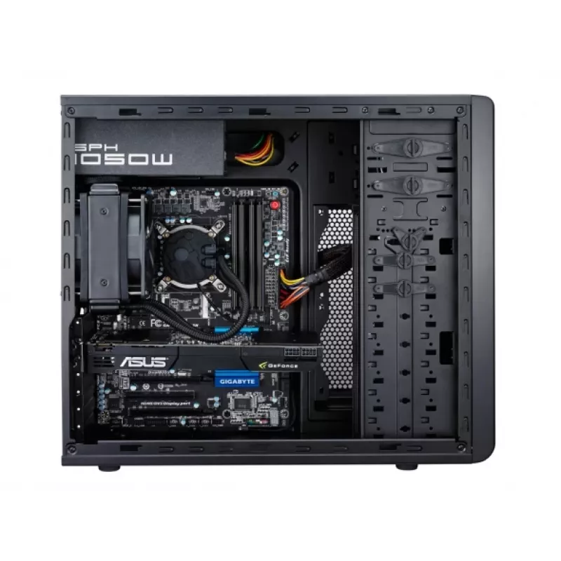 Carcasa COOLER MASTER Coolermaster Force 500 semitorre ATX sin fuente de alimentación negra