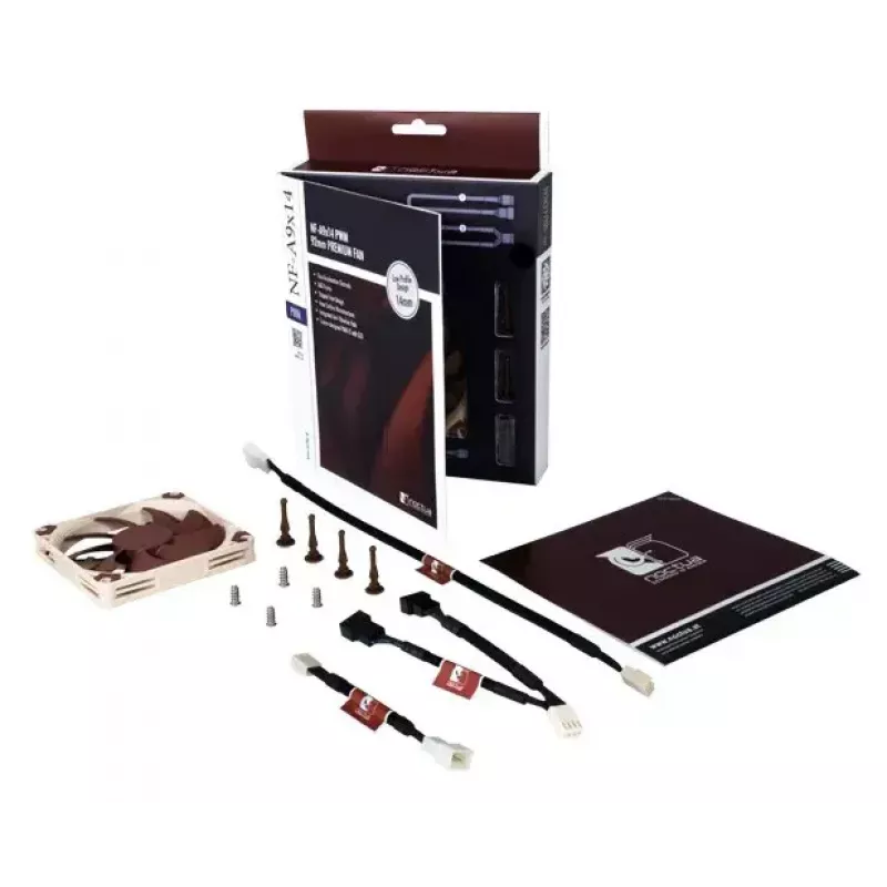 Noctua NF-A9x14 PWM ventilador de caja de perfil bajo, 92 mm, 300-2200 RPM, marrón