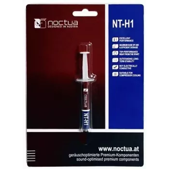 Pasta térmica Noctua NT-H1 1,4 g — blanca, temperatura de funcionamiento -40 a 90 °C