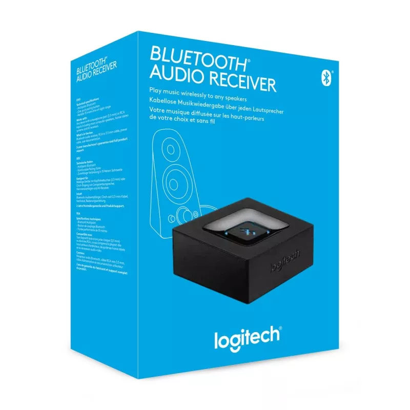 Logitech 980-000912 receptor de audio Bluetooth, negro
