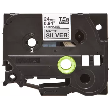 Cinta de rotular Brother TZE-M951 negro sobre plata