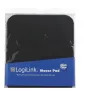 Alfombrilla de ratón LOGILINK ID0096 — negra, 250 × 220 mm, superficie de un solo color