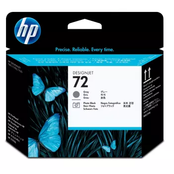 Cabezal de impresión HP 72 gris y negro fotográfico DesignJet