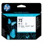 Cabezal de impresión HP 72 gris y negro fotográfico DesignJet