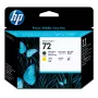 Cabezal de impresión HP 72 negro mate y amarillo DesignJet