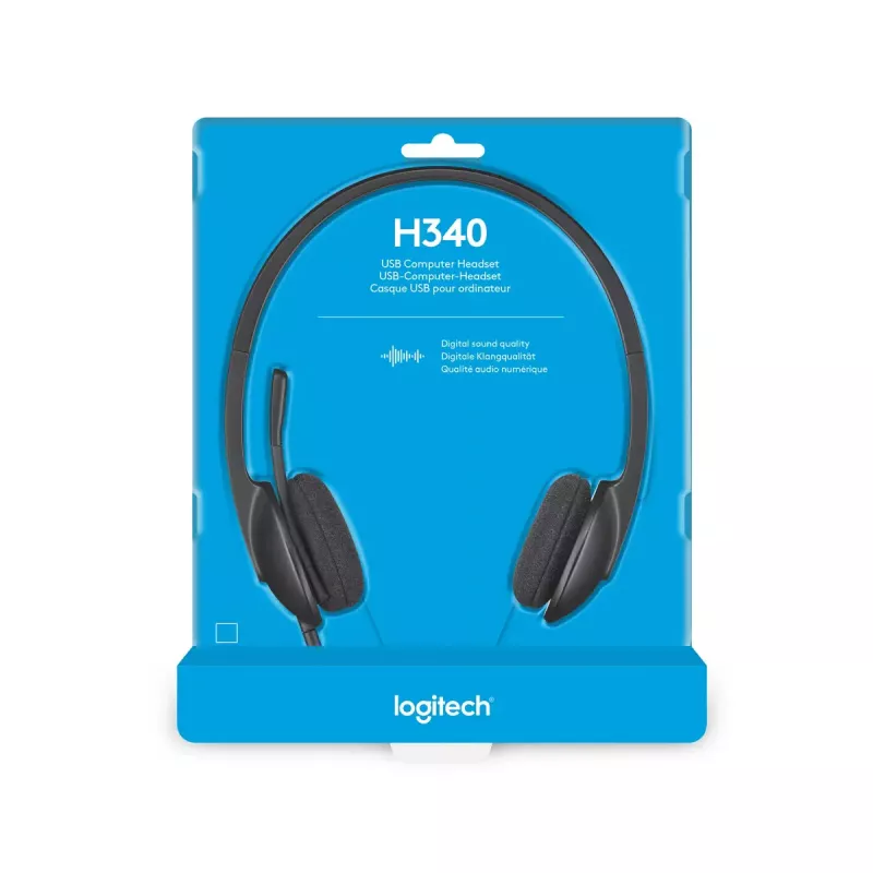 LOGITECH H340 - USB - auricular - negro