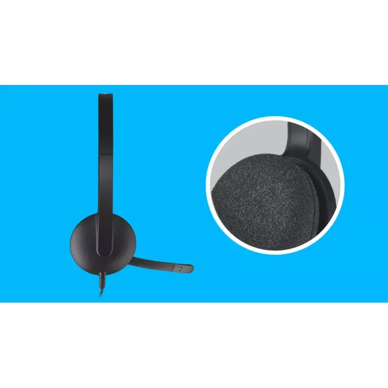 LOGITECH H340 - USB - auricular - negro