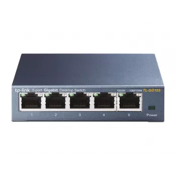 Switch no gestionado TP-Link TL-SG105 5 puertos 10/100/1000Mbps