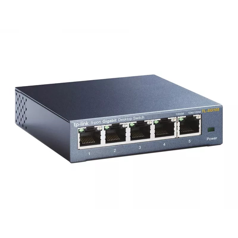 Switch no gestionado TP-Link TL-SG105 5 puertos 10/100/1000Mbps