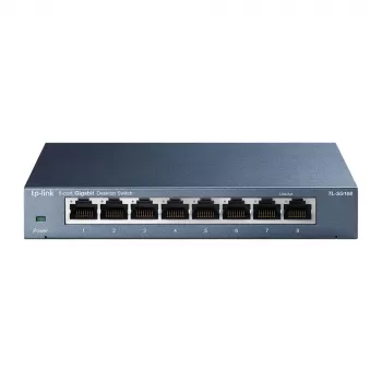 Switch de red de escritorio TP-Link 8 puertos 10/100/1000Mbps, no gestionado, Gigabit Ethernet (10/100/1000), full duplex