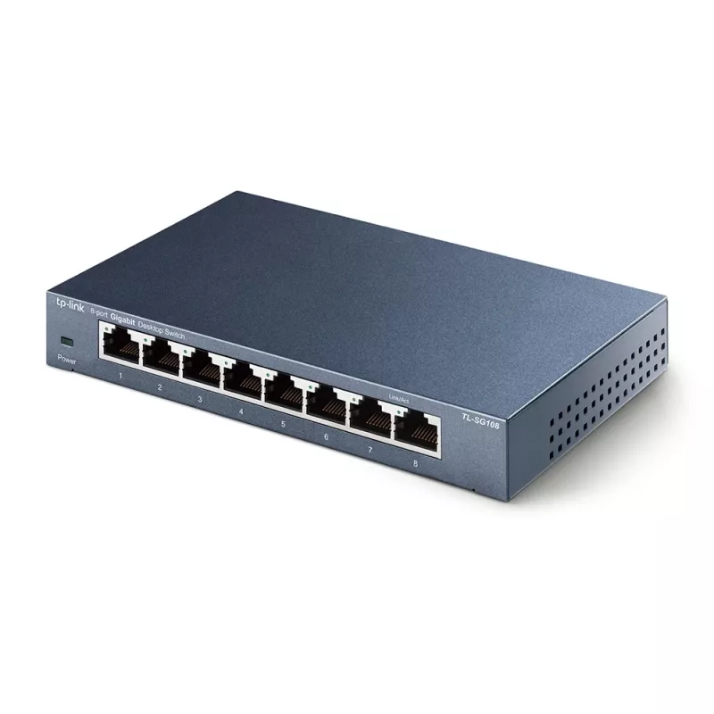 Switch de red de escritorio TP-Link 8 puertos 10/100/1000Mbps, no gestionado, Gigabit Ethernet (10/100/1000), full duplex