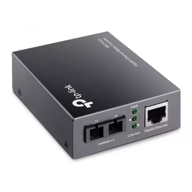 Convertidor de medios TP-Link MC210CS, Gigabit, 1000 Mbit/s, conector macho SC