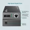 Convertidor de medios TP-Link MC210CS, Gigabit, 1000 Mbit/s, conector macho SC