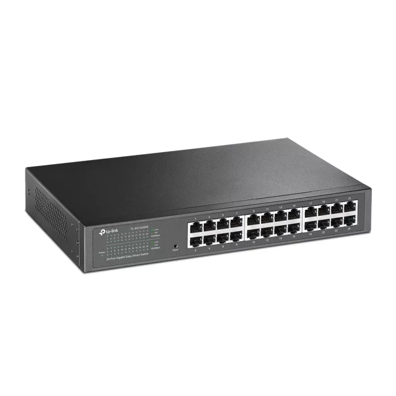 Switch Easy Smart TP-Link 24 puertos Gigabit, gestionado, L2, Gigabit Ethernet (10/100/1000), montaje en rack, 1U