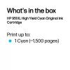 HP 951XL cartucho de tinta original cian (alto rendimiento)
