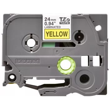 Cinta de rotulación Brother TZE651 24mm amarillo
