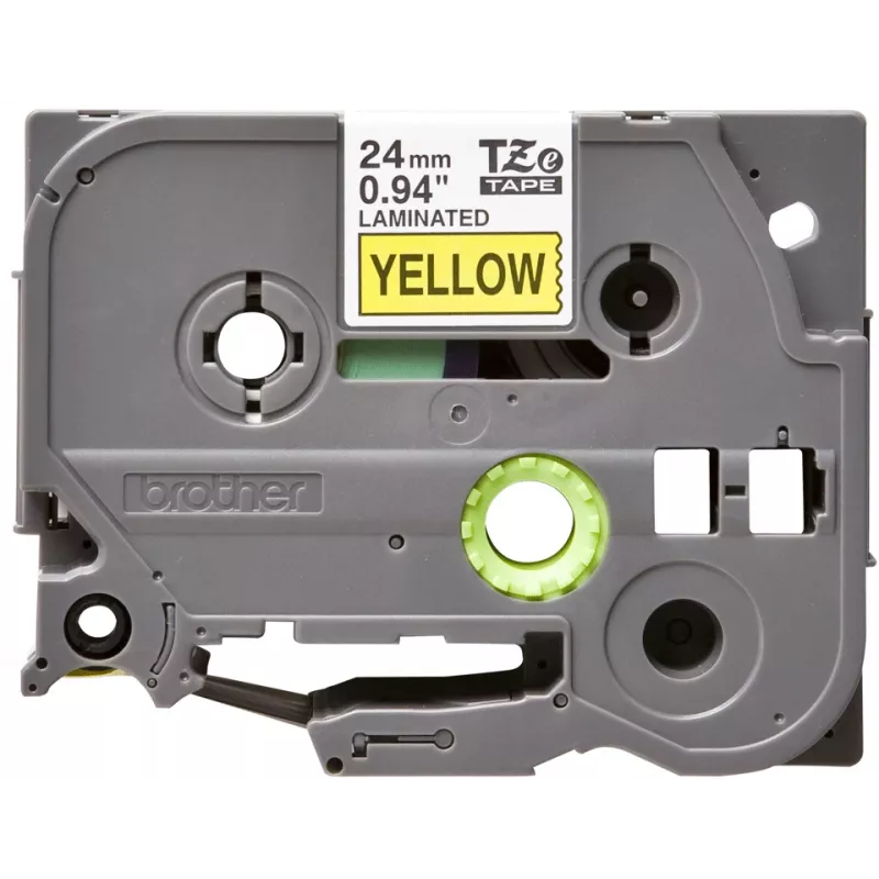Cinta de rotulación Brother TZE651 24mm amarillo