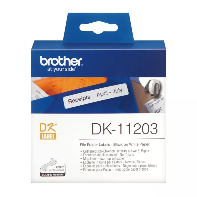 Etiquetas para archivador Brother DK11203