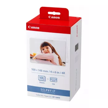 Canon SELPHY KP-108IN set de tinta y papel, 108 hojas, 100x148 mm