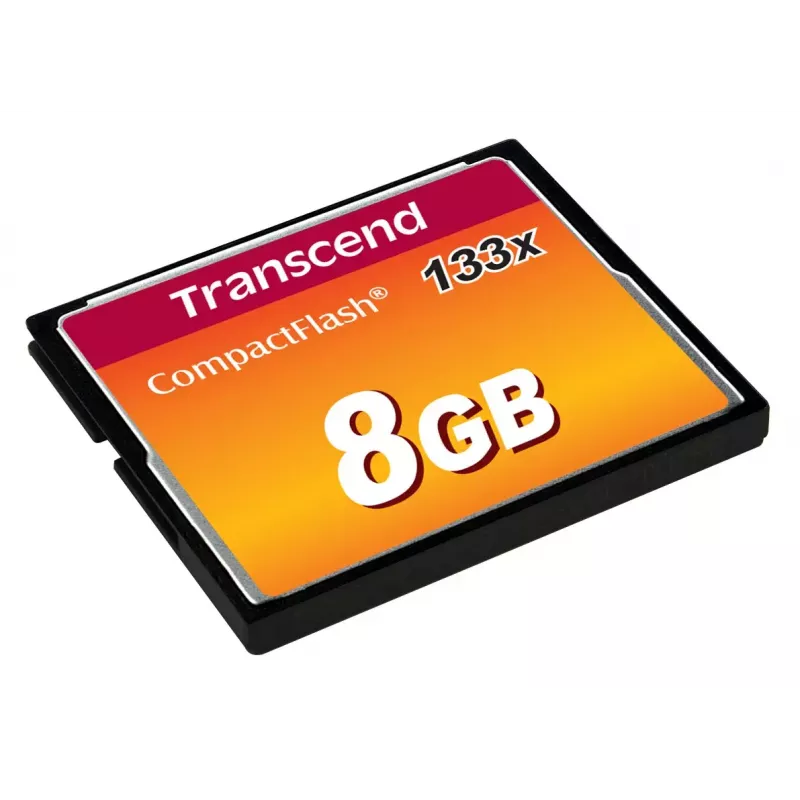 Tarjeta CompactFlash Transcend TS8GCF133, 8GB, 50MB/s lectura, 20MB/s escritura