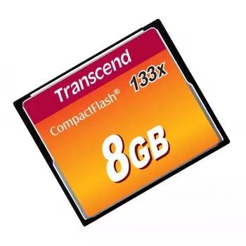 Tarjeta CompactFlash Transcend TS8GCF133, 8GB, 50MB/s lectura, 20MB/s escritura