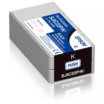 Epson SJIC22P(K): cartucho de tinta para ColorWorks C3500 (negro)