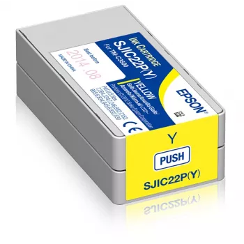 Epson SJIC22P(Y): cartucho de tinta para ColorWorks C3500 (amarillo)