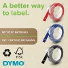 Cinta de rotular original DYMO | rollos de 9 mm x 3 m | letras blancas sobre negro | autoadhesiva | para rotuladoras | 3 uds.
